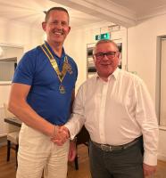 President Martin Stibbards welcomes Mark Francois